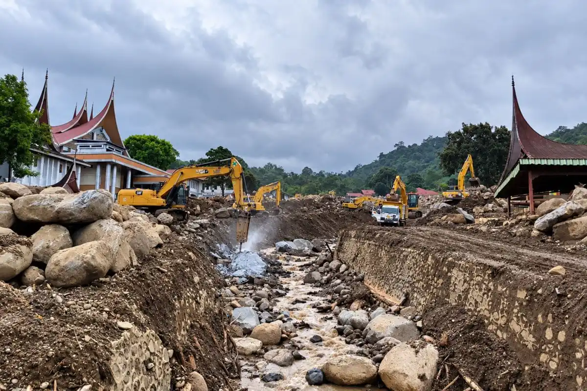 Kementerian PU Siapkan Sistem Peringatan Dini dan Sabo Dam di Batang Baliang