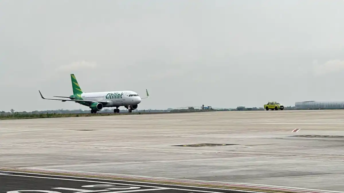 Pesawat Citilink Rute Jakarta–Yogyakarta Kembali ke Halim Usai Ban Pecah