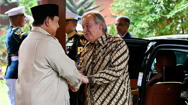 Prabowo dan António Guterres Gelar Pertemuan Bilateral di Hambalang