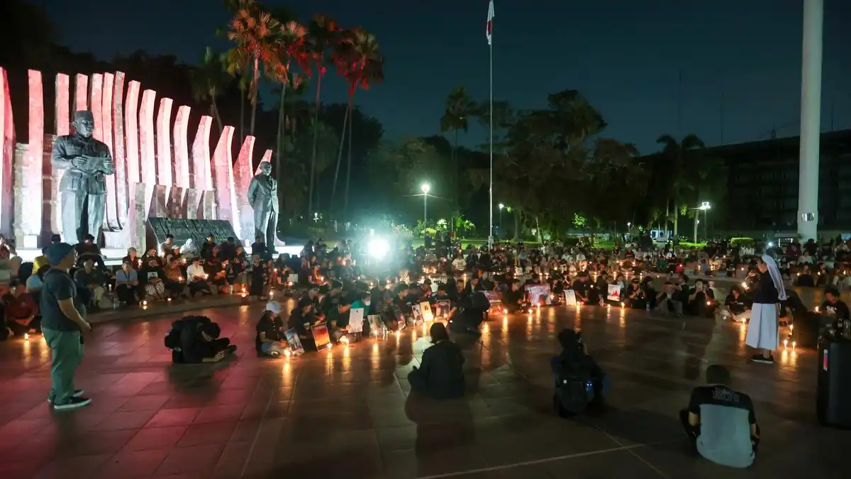 Doa Bersama di Tugu Proklamasi Serukan Penghentian Karhutla