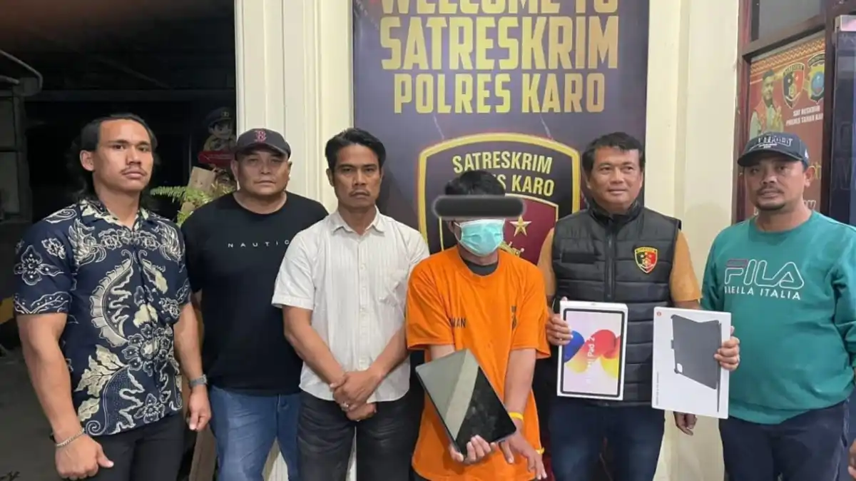 Pria Residivis Ditangkap dalam Kasus Pencurian Barang dari Rumah di Karo